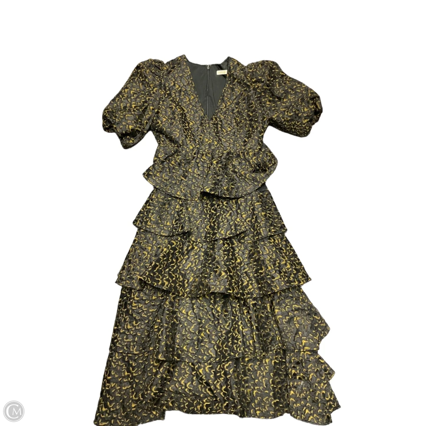 Dress Party Long By Marie Oliver In Black & Green, Size: 6