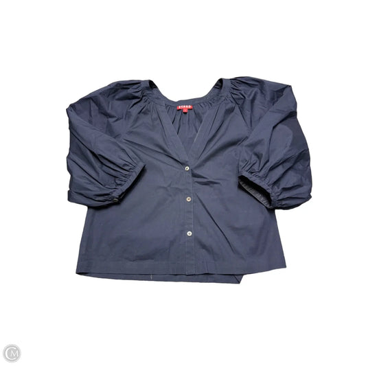 Top Short Sleeve Designer By Staud In Blue, Size: S