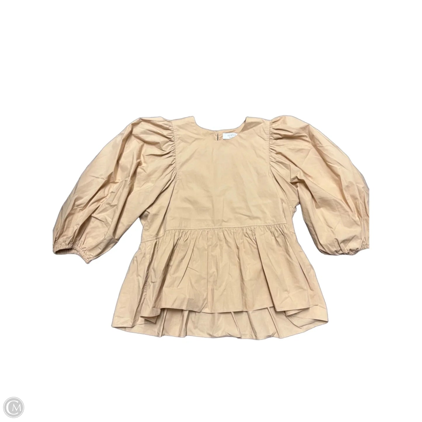 Top 3/4 Sleeve By Hunter Bell In Brown, Size: M