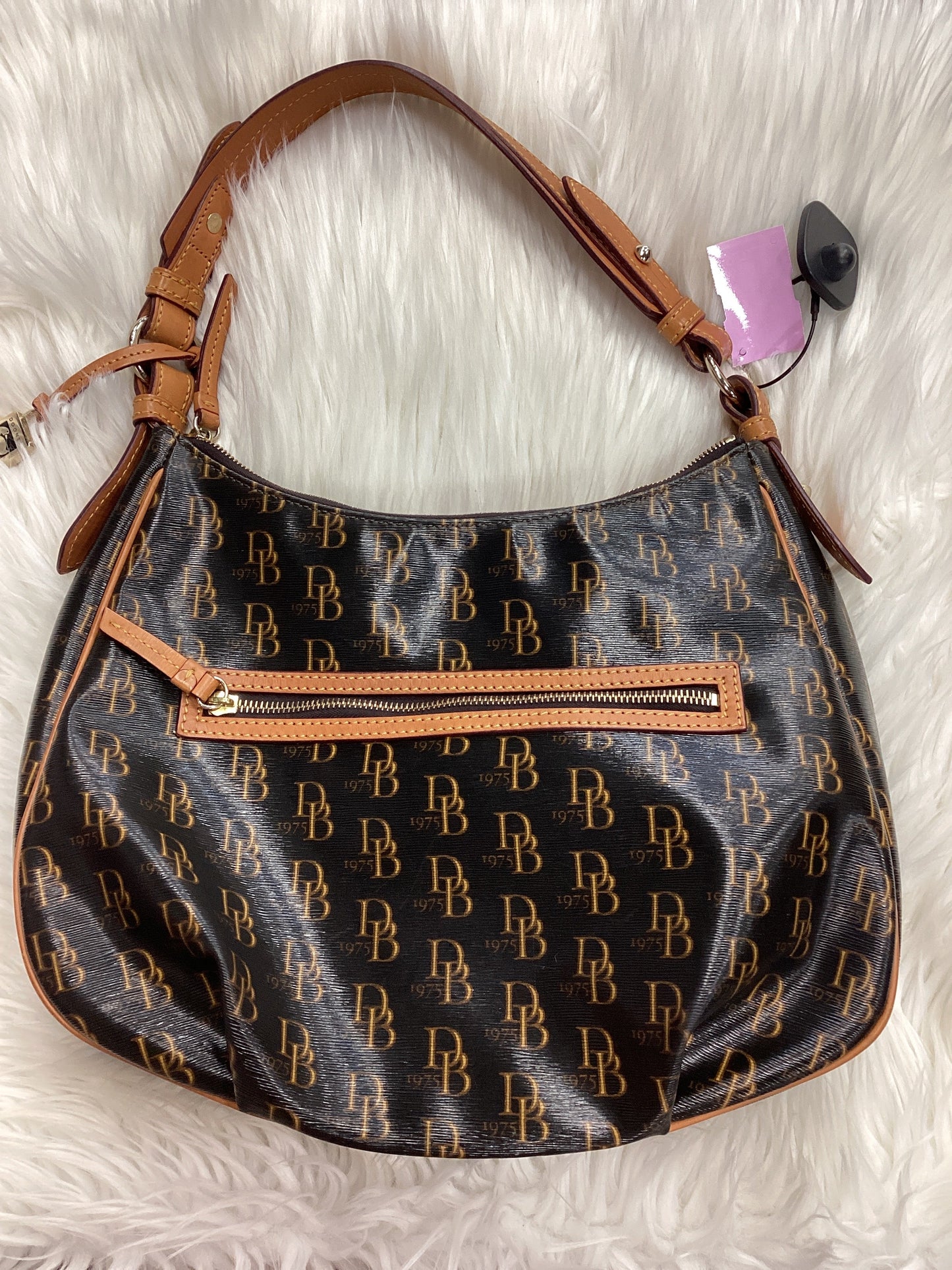 Handbag Designer By Dooney And Bourke In Brown, Size:Medium