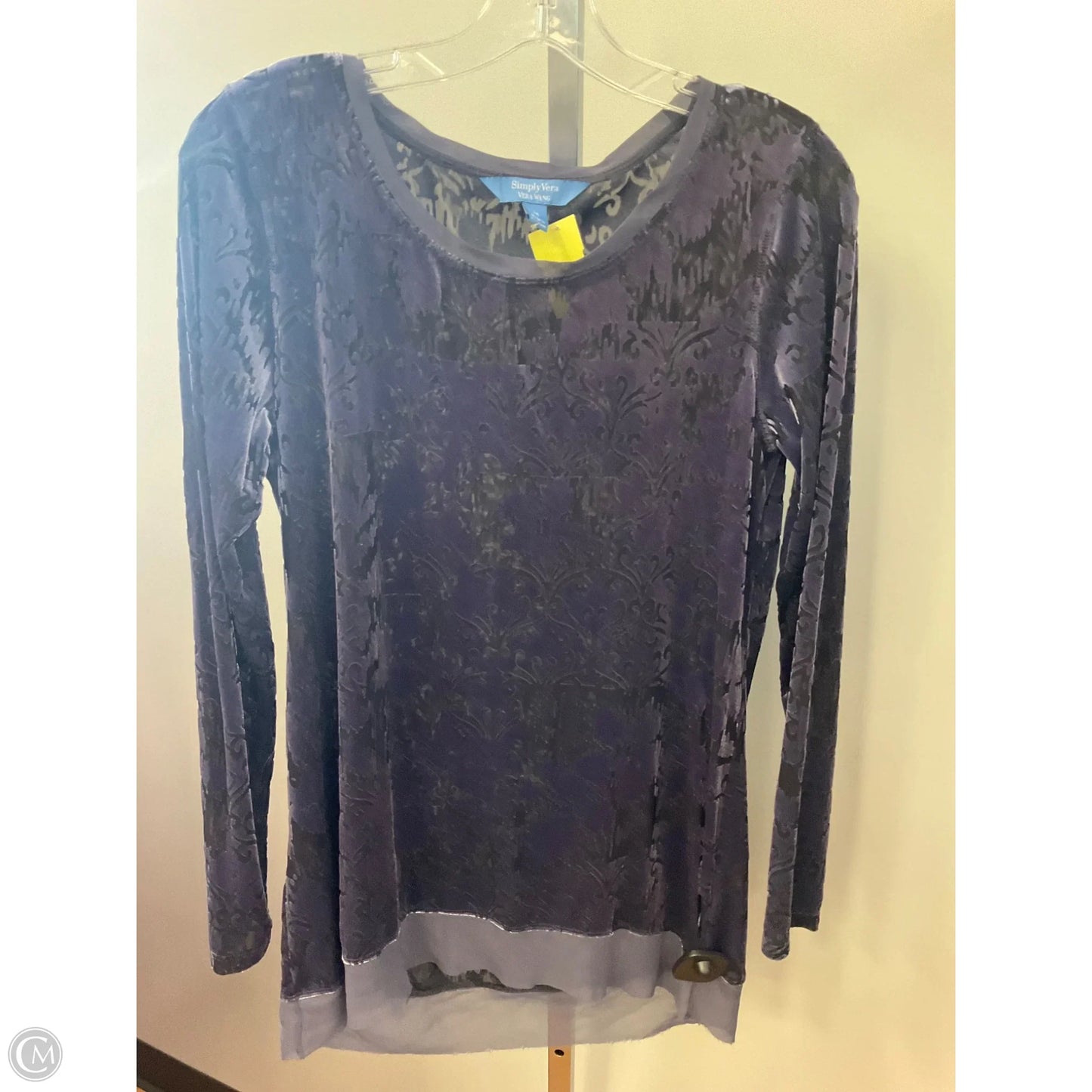Top Long Sleeve By Simply Vera In Purple, Size: M