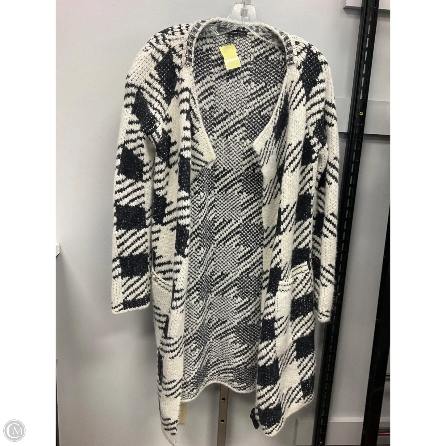 Sweater Cardigan By White House Black Market In Black & Cream, Size: S