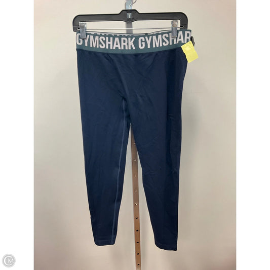 Athletic Leggings By Gym Shark In Blue, Size: L
