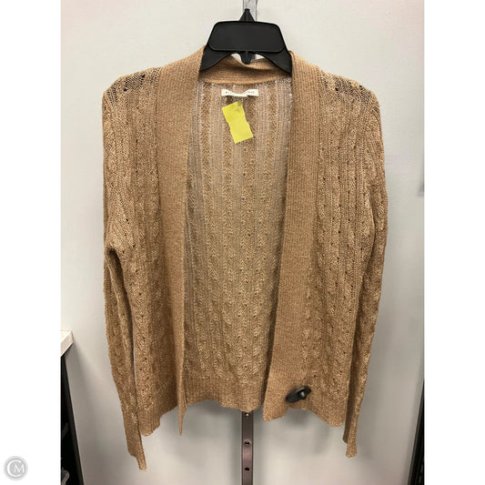 Sweater Cardigan By Banana Republic In Gold, Size: M