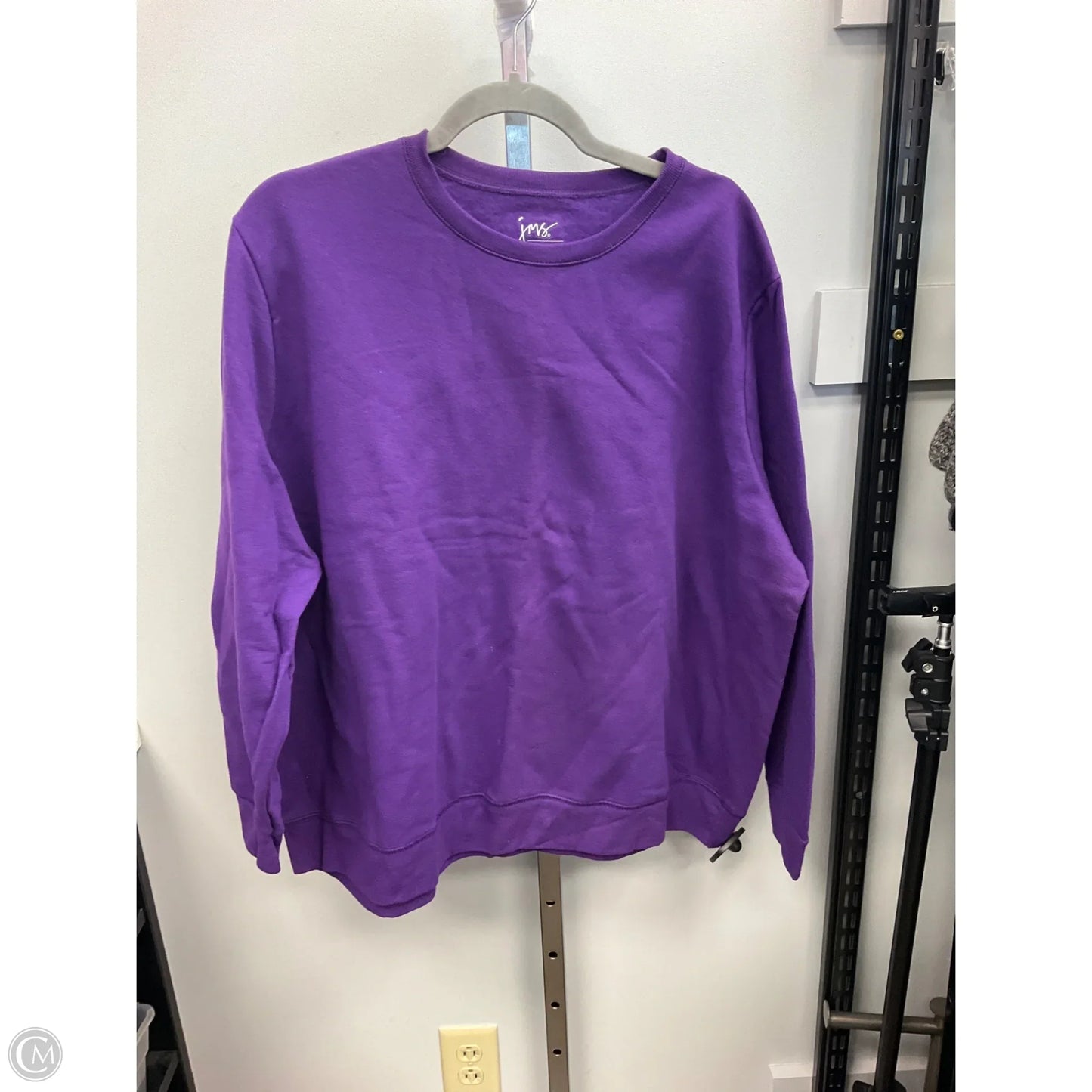 Top Long Sleeve Basic By Just My Size In Purple, Size: 2x
