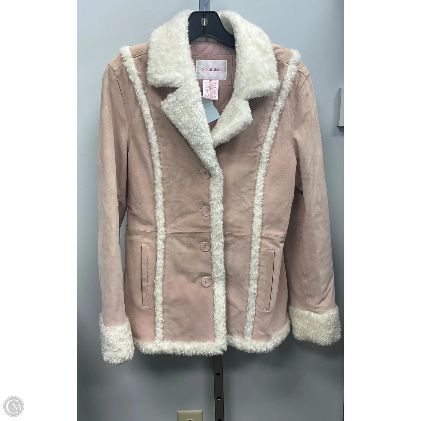 Jacket Faux Fur & Sherpa By Xhilaration In Pink, Size: M