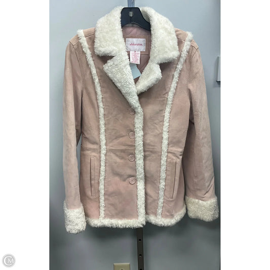 Jacket Faux Fur & Sherpa By Xhilaration In Pink, Size: M