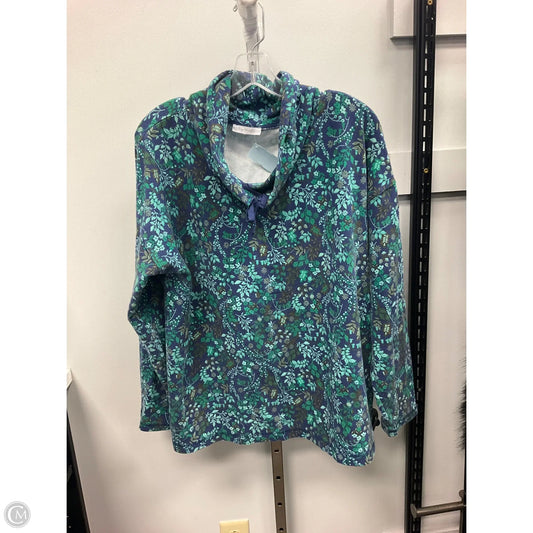 Top Long Sleeve Basic By Talbots In Floral Print, Size: Xl