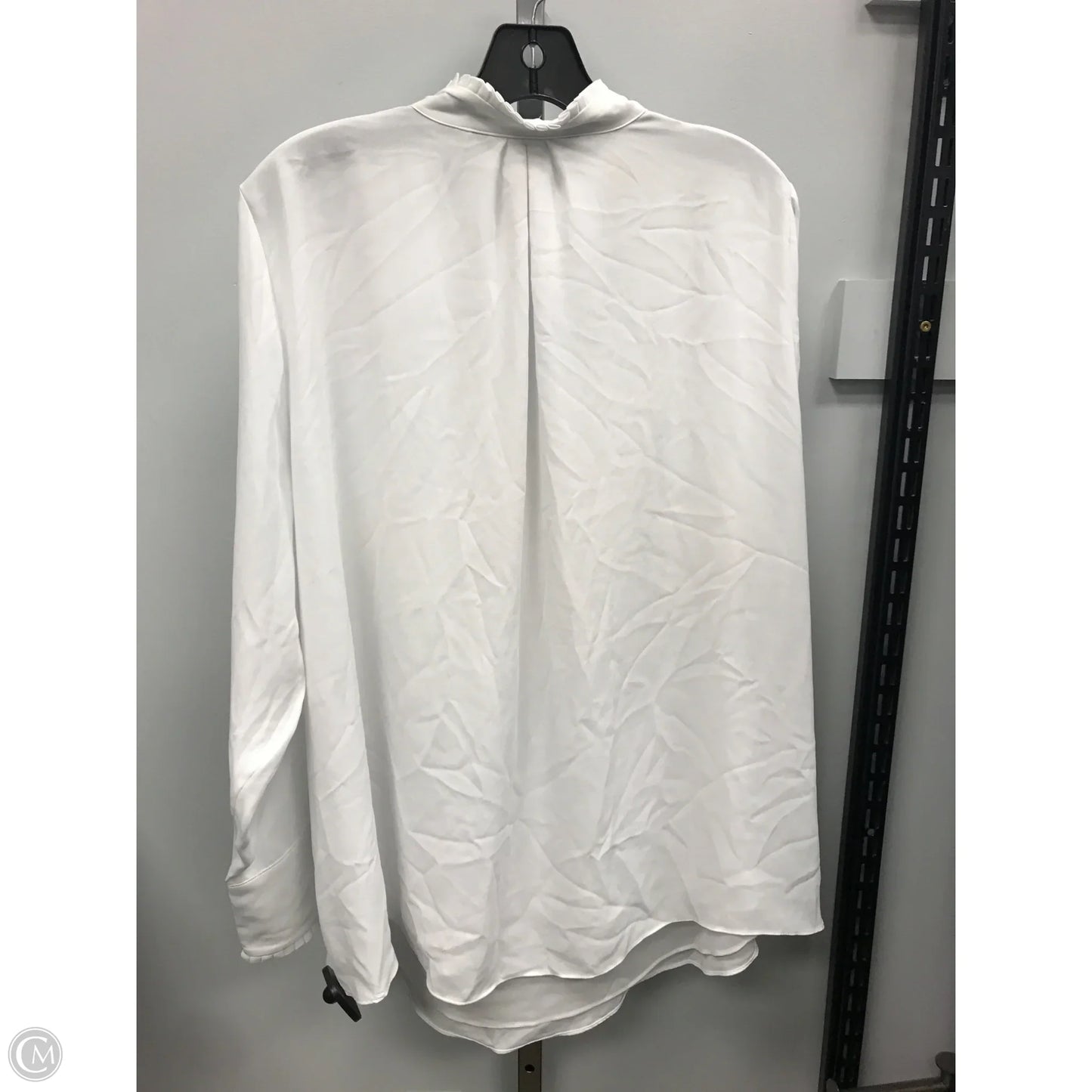 Top Long Sleeve By White House Black Market In White, Size: 16