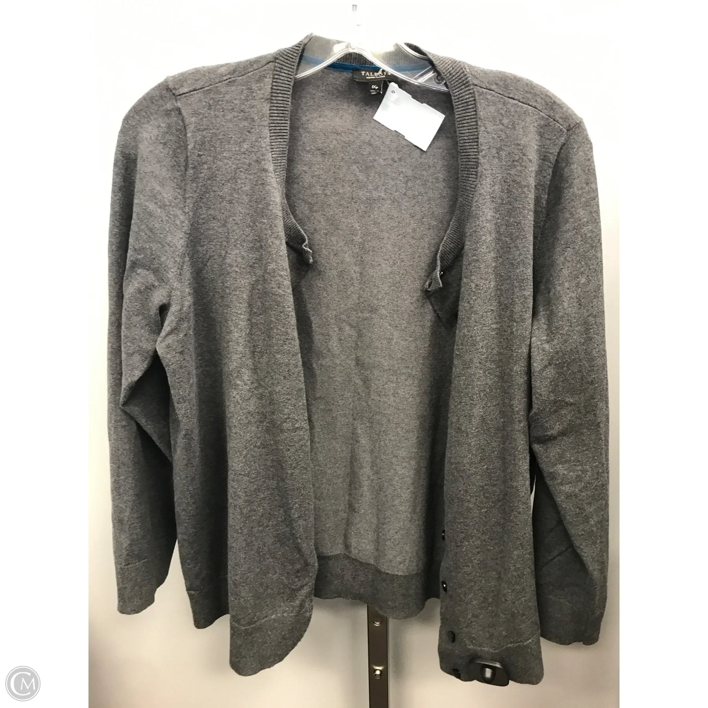 Cardigan By Talbots In Grey, Size: 1x