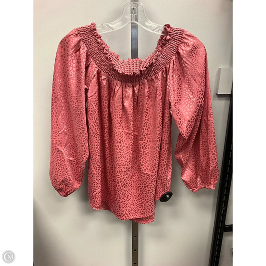 Top Long Sleeve By Umgee In Mauve, Size: M