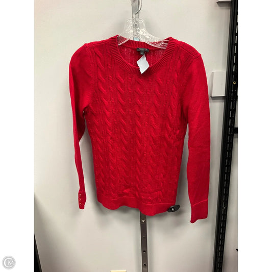 Sweater By Talbots In Red, Size: Mp