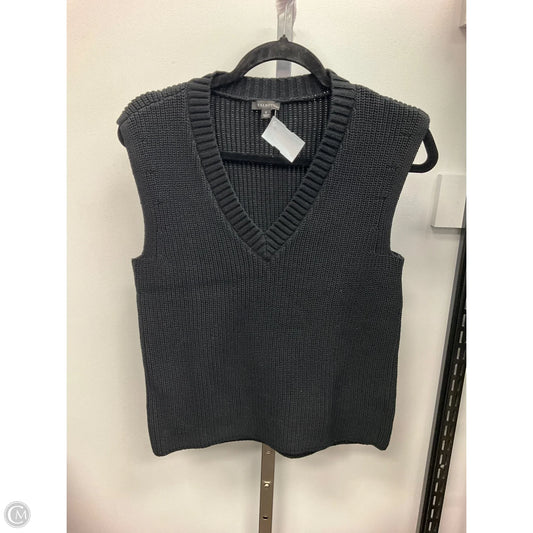 Vest Sweater By Talbots In Black, Size: S