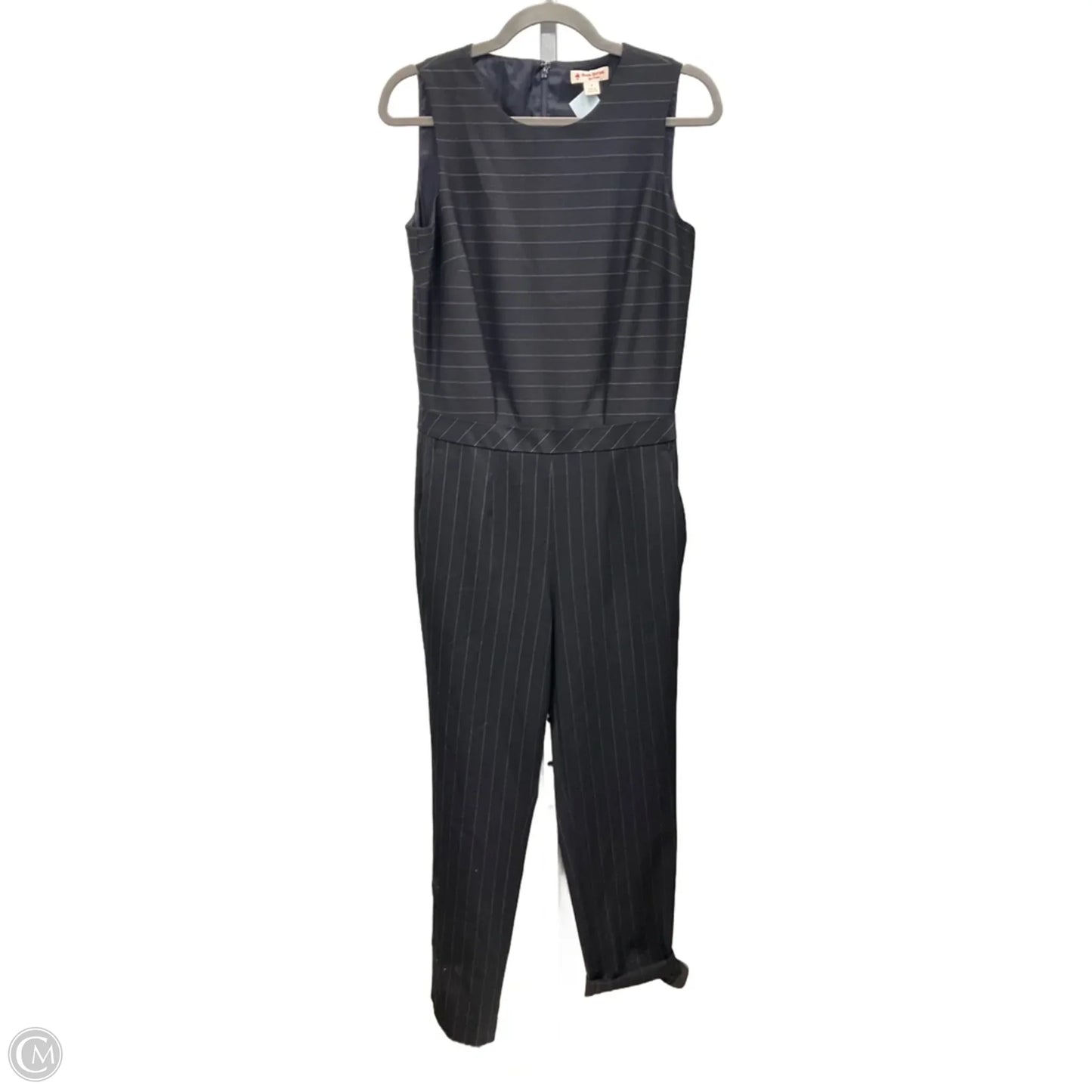 Jumpsuit By Brooks Brothers In Blue & Cream, Size: 4