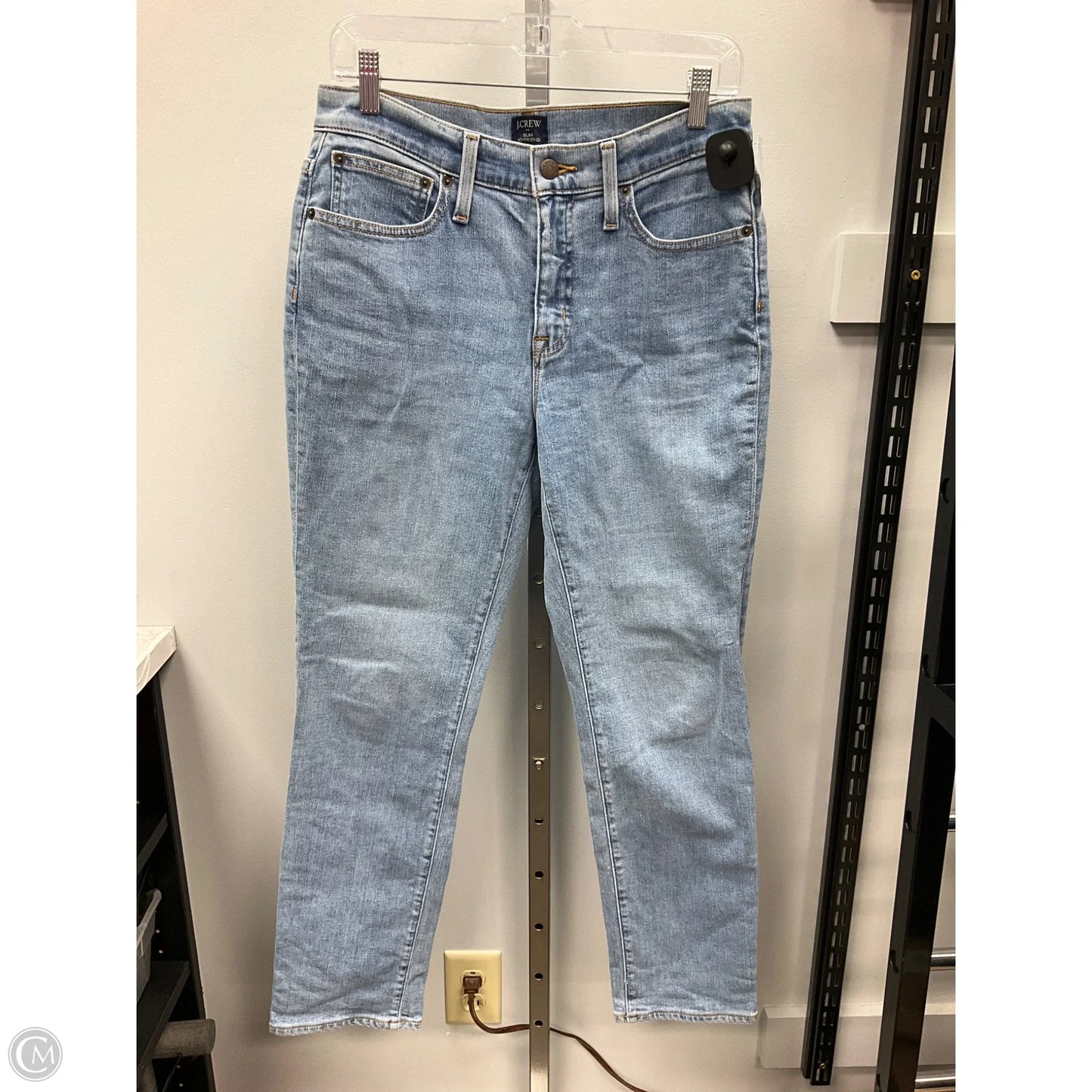 Jeans Straight By J. Crew In Blue Denim, Size: 2