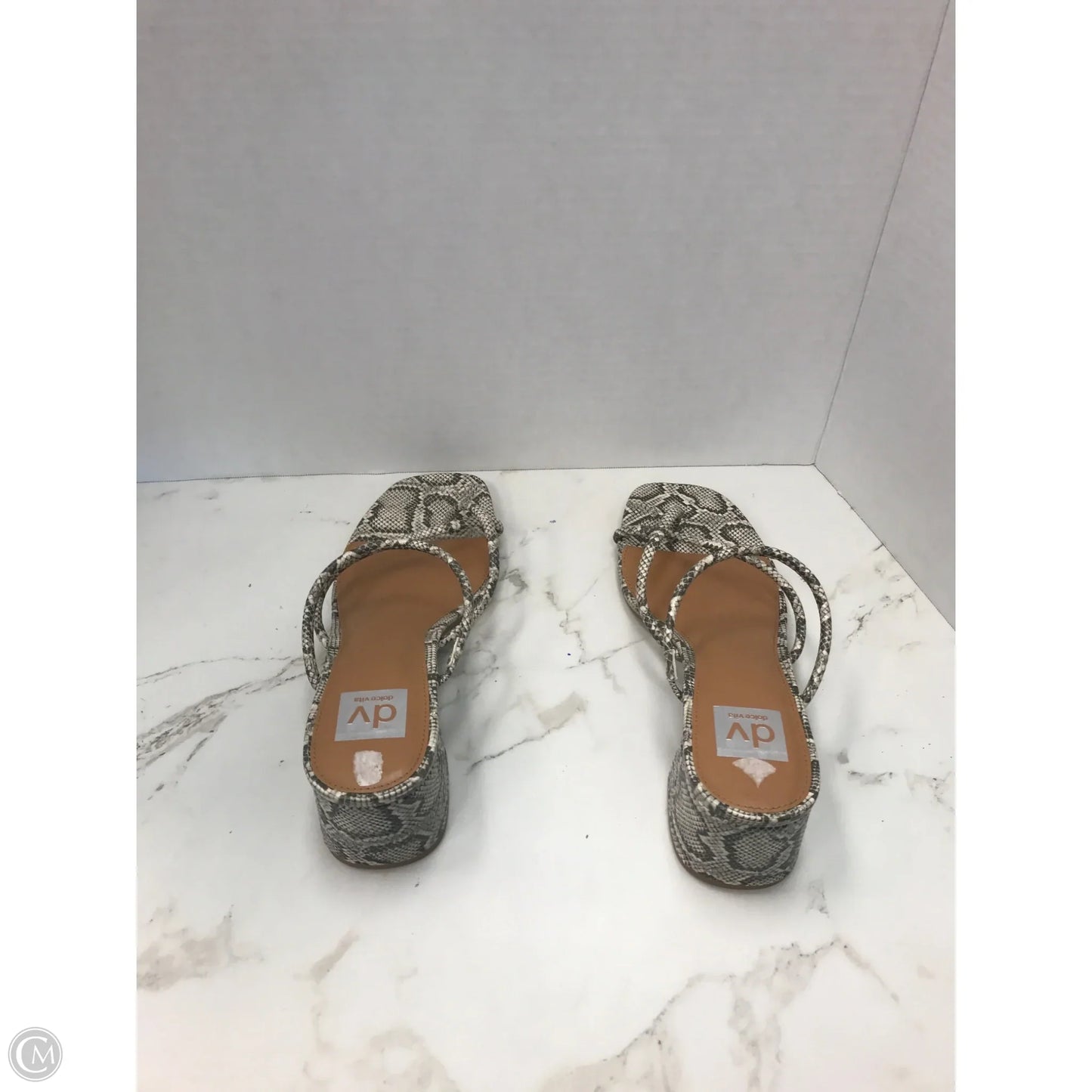 Sandals Heels Block By Dolce Vita In Animal Print, Size: 9.5