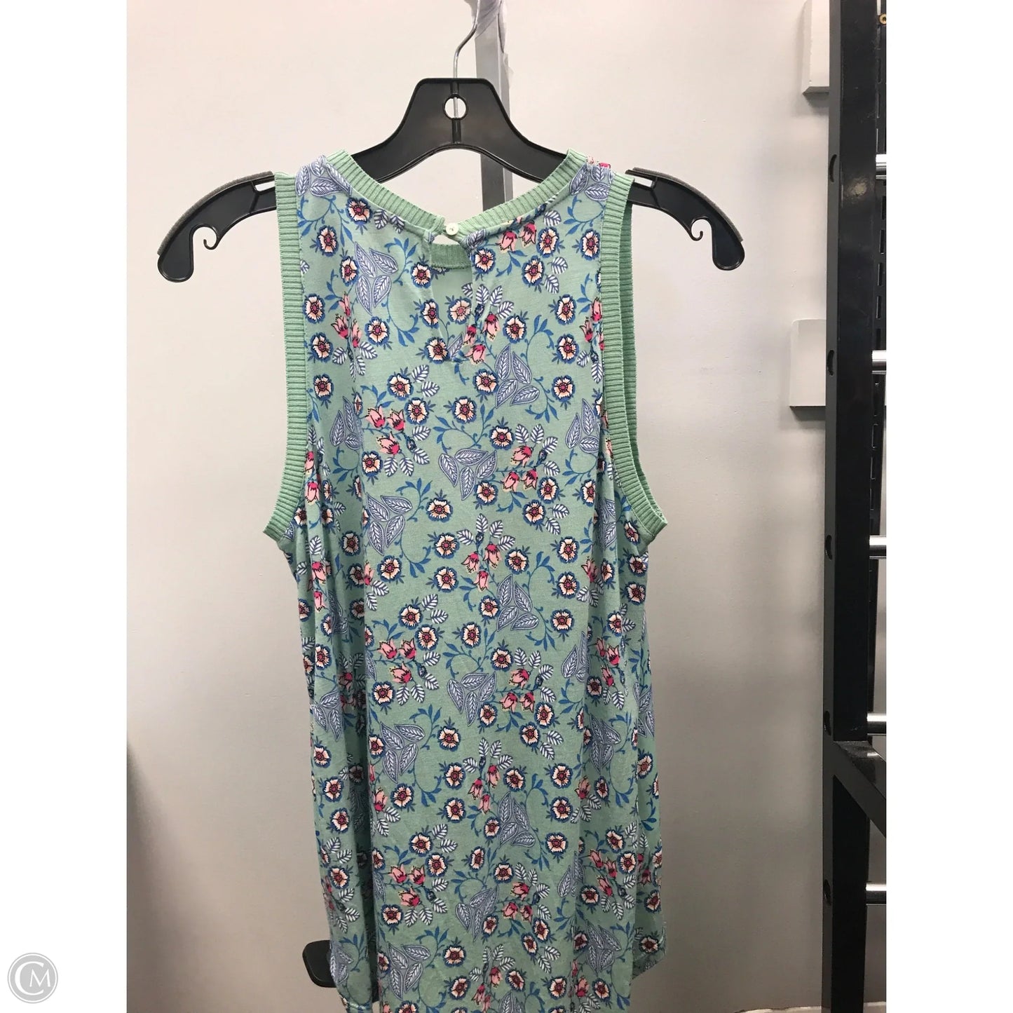 Top Sleeveless By Loft In Floral Print, Size: Xs