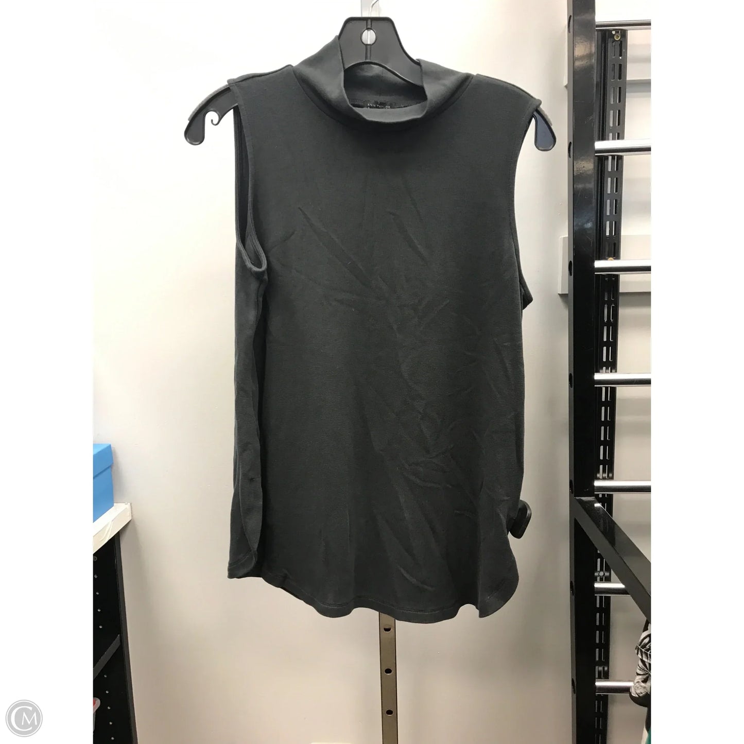 Top Sleeveless By Ann Taylor In Grey, Size: M