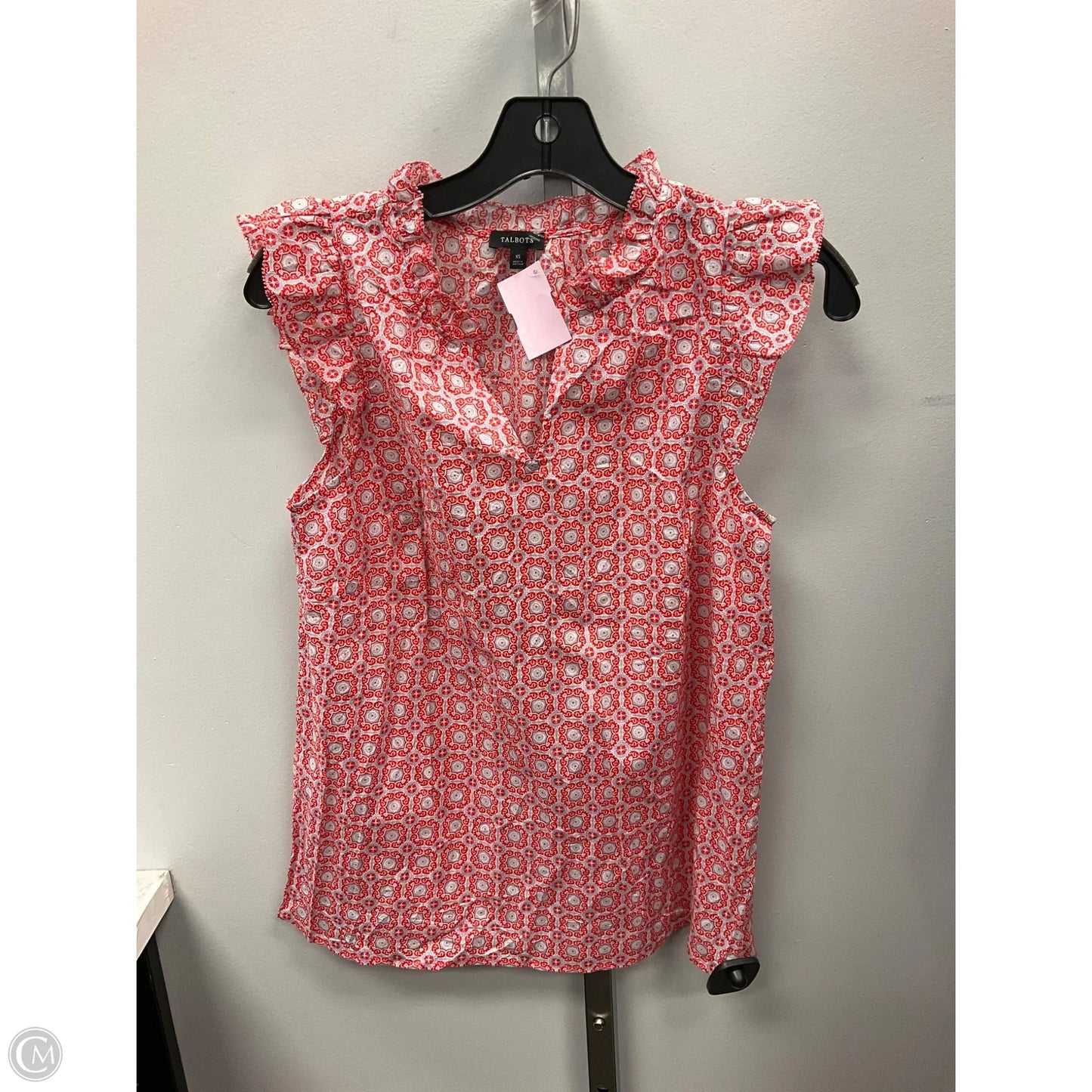 Top Sleeveless By Talbots In Red, Size: Xs