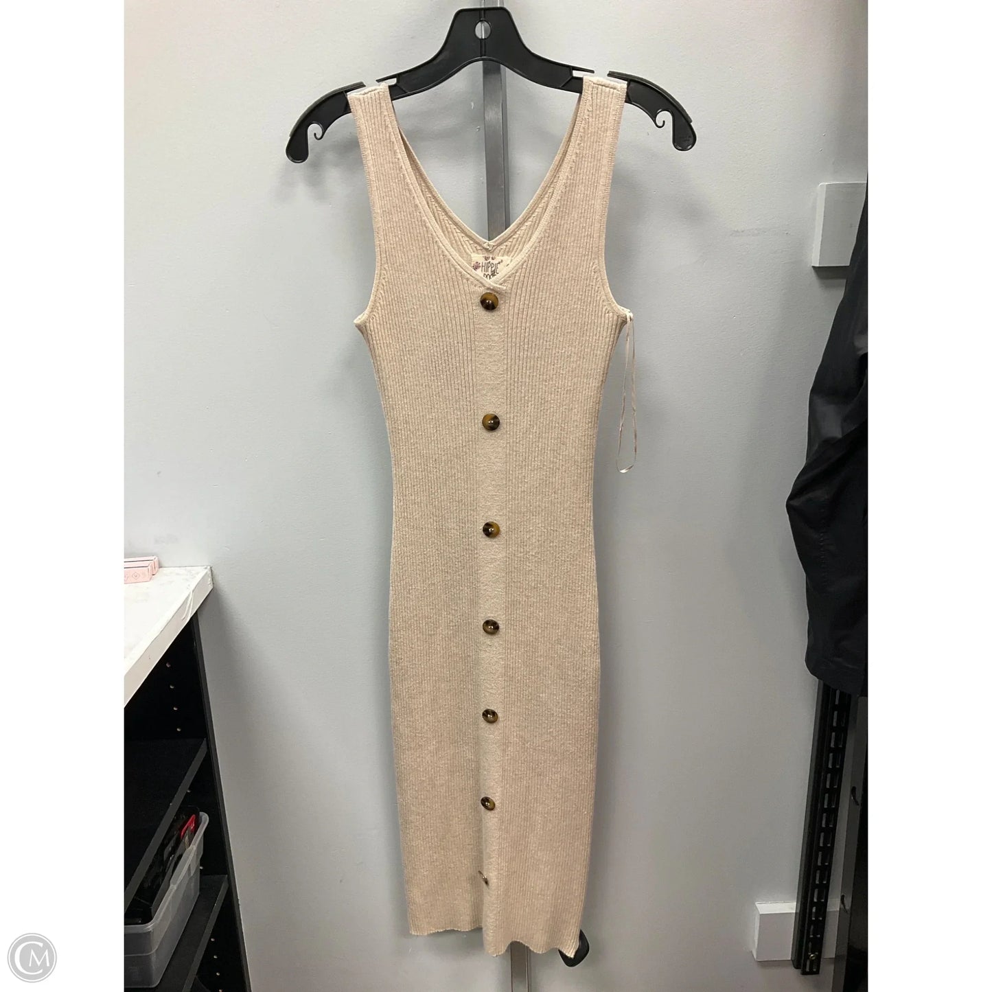 Dress Casual Midi By Hippie Rose In Tan, Size: S