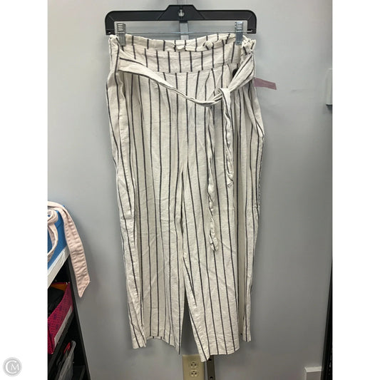 Pants Cropped By Next In Grey & White, Size: 14