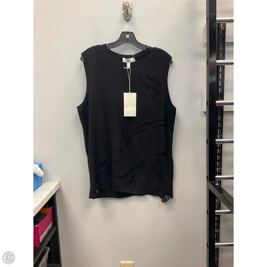 Top Sleeveless By Cos In Black, Size: L