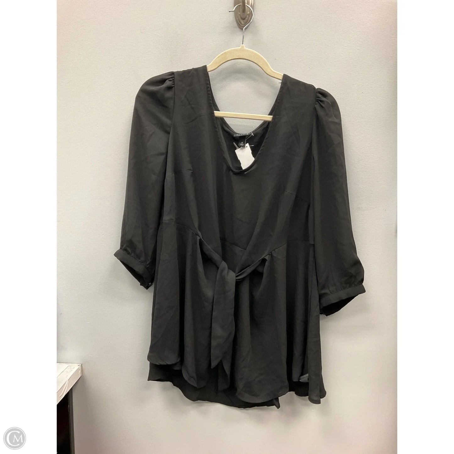 Top 3/4 Sleeve By Torrid In Black, Size: Xxl