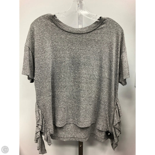 Top Short Sleeve By Current Elliott In Grey, Size: Xs