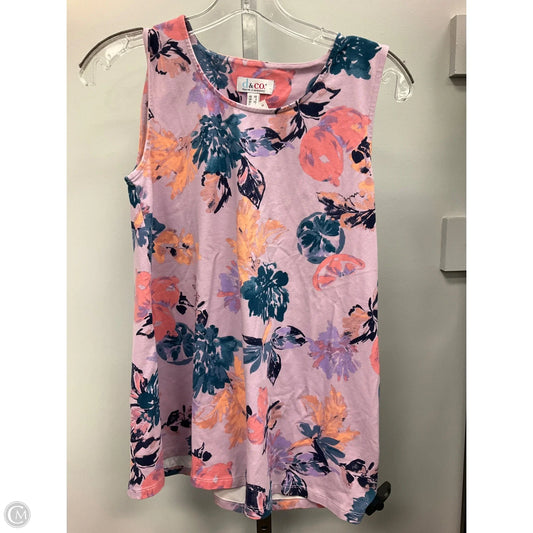 Top Sleeveless By Denim And Co Qvc In Floral Print, Size: Xs