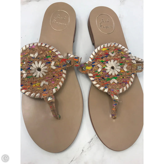 Sandals Flats By Jack Rogers In Multi-colored, Size: 9