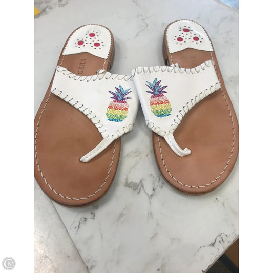 Sandals Flats By Jack Rogers In White, Size: 9