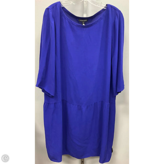 Dress Casual Short By Eileen Fisher In Blue, Size: L
