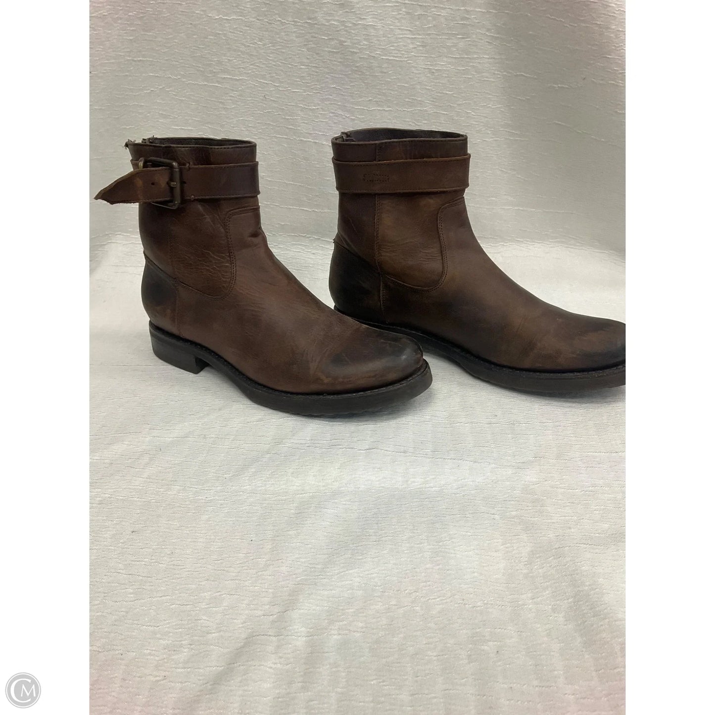 Boots Designer By Frye In Brown, Size: 9