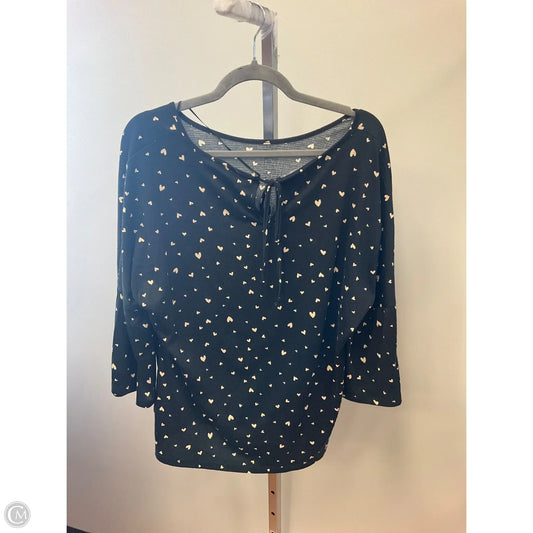 Top Long Sleeve By Lc Lauren Conrad In Black, Size: Xl