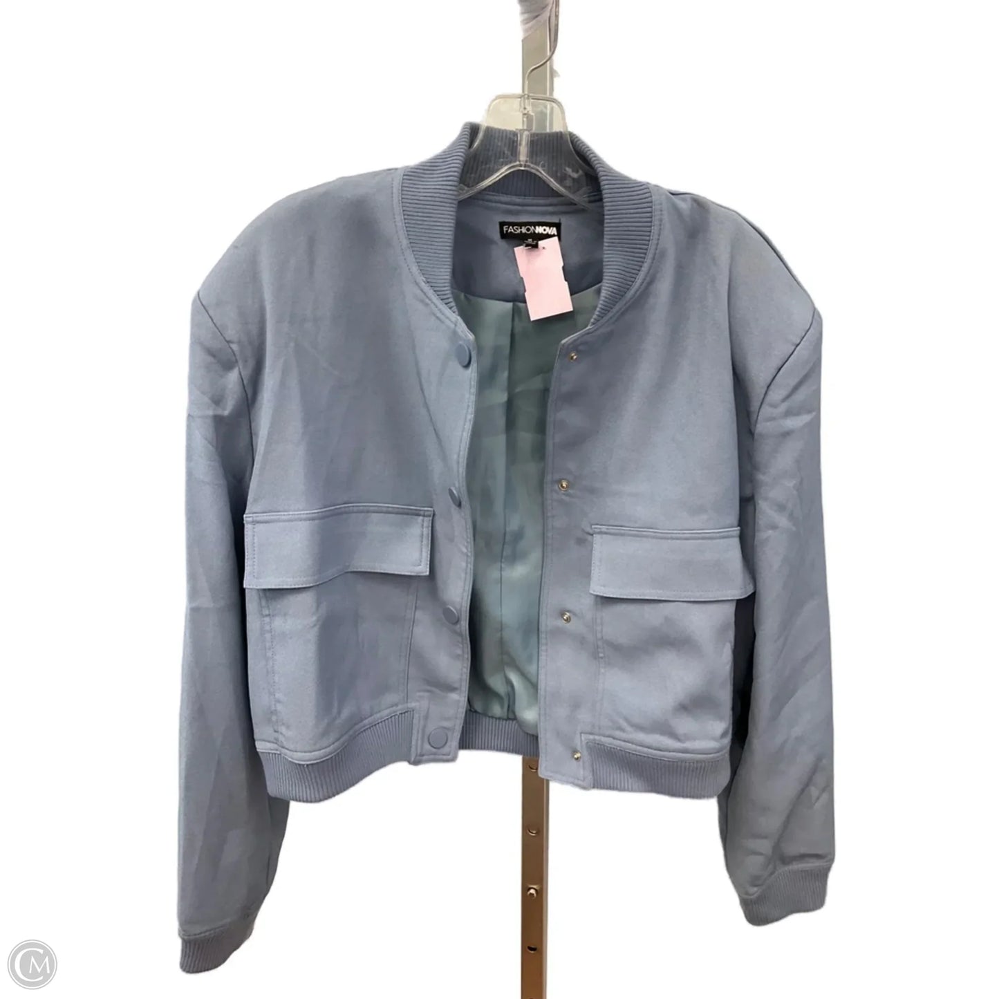 Jacket Utility By Fashion Nova In Blue, Size: M