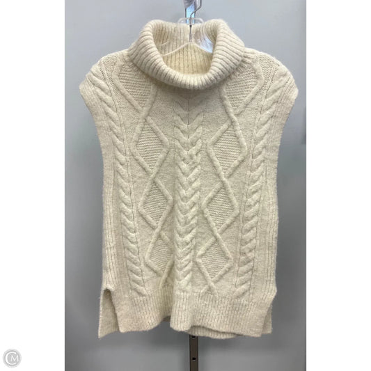 Vest Sweater By Loft In Cream, Size: Xs