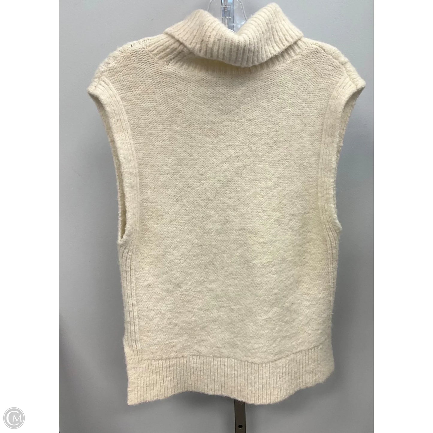 Vest Sweater By Loft In Cream, Size: Xs