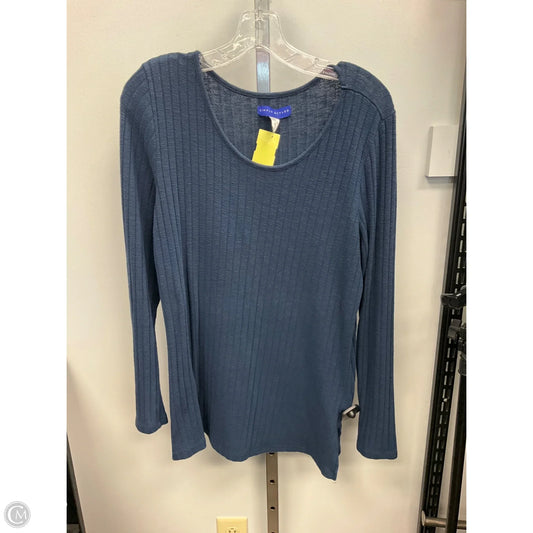 Top Long Sleeve By Simply Styled In Navy, Size: Xl