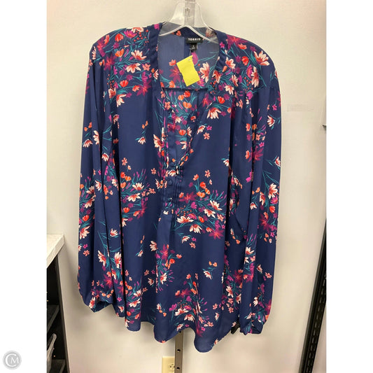 Top Long Sleeve By Torrid In Floral Print, Size: 3x
