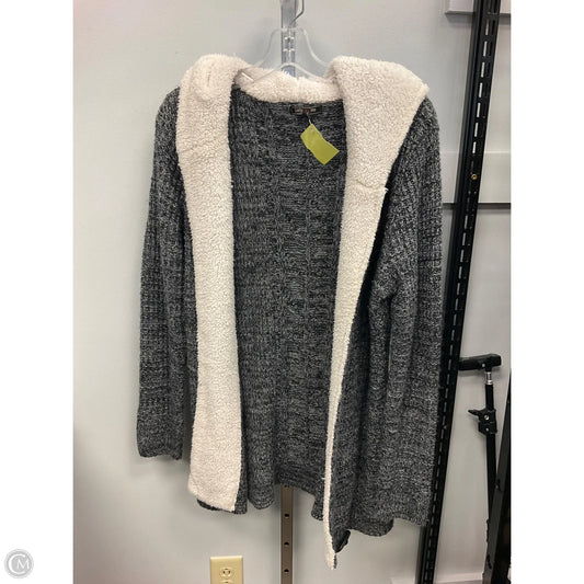 Sweater Cardigan By Lety & Me In Black & Cream, Size: M