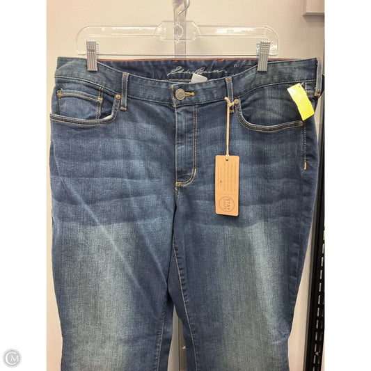 Jeans Boot Cut By Eddie Bauer In Blue Denim, Size: 16