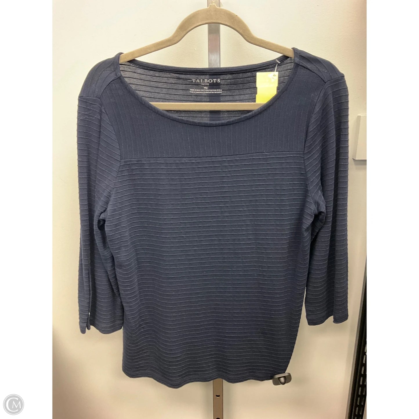 Top Long Sleeve By Talbots In Navy, Size: Mp