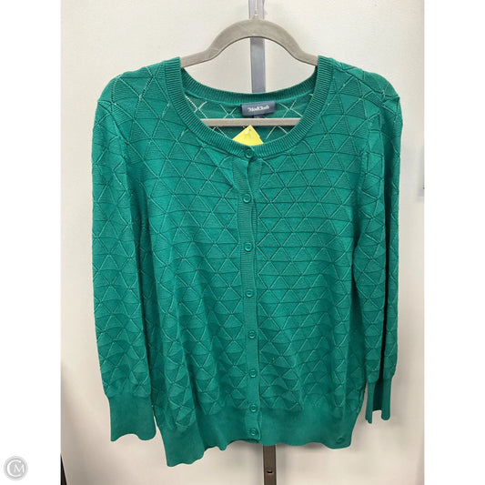 Sweater Cardigan By Modcloth In Green, Size: Xl