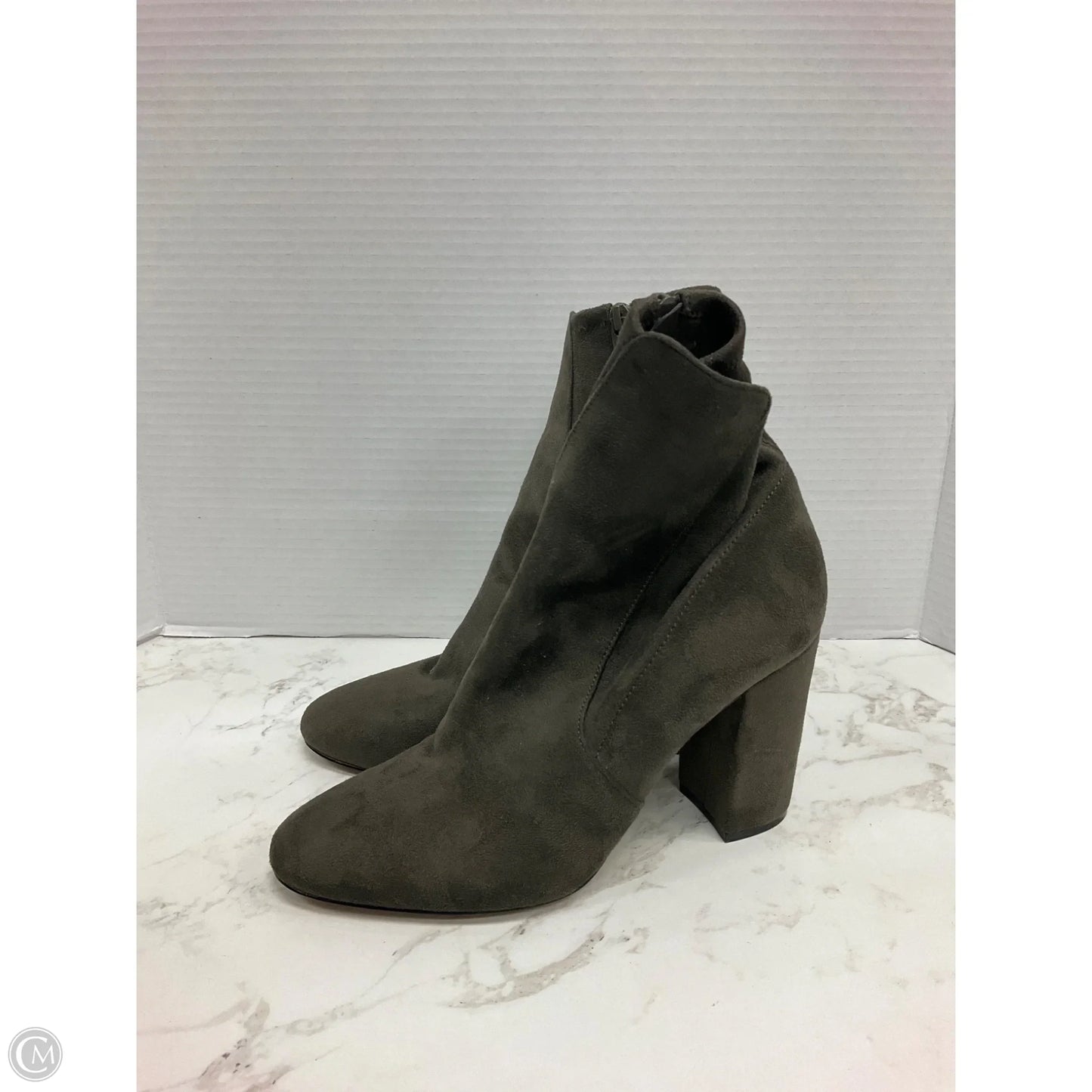 Boots Ankle Heels By Aldo In Green, Size: 8.5