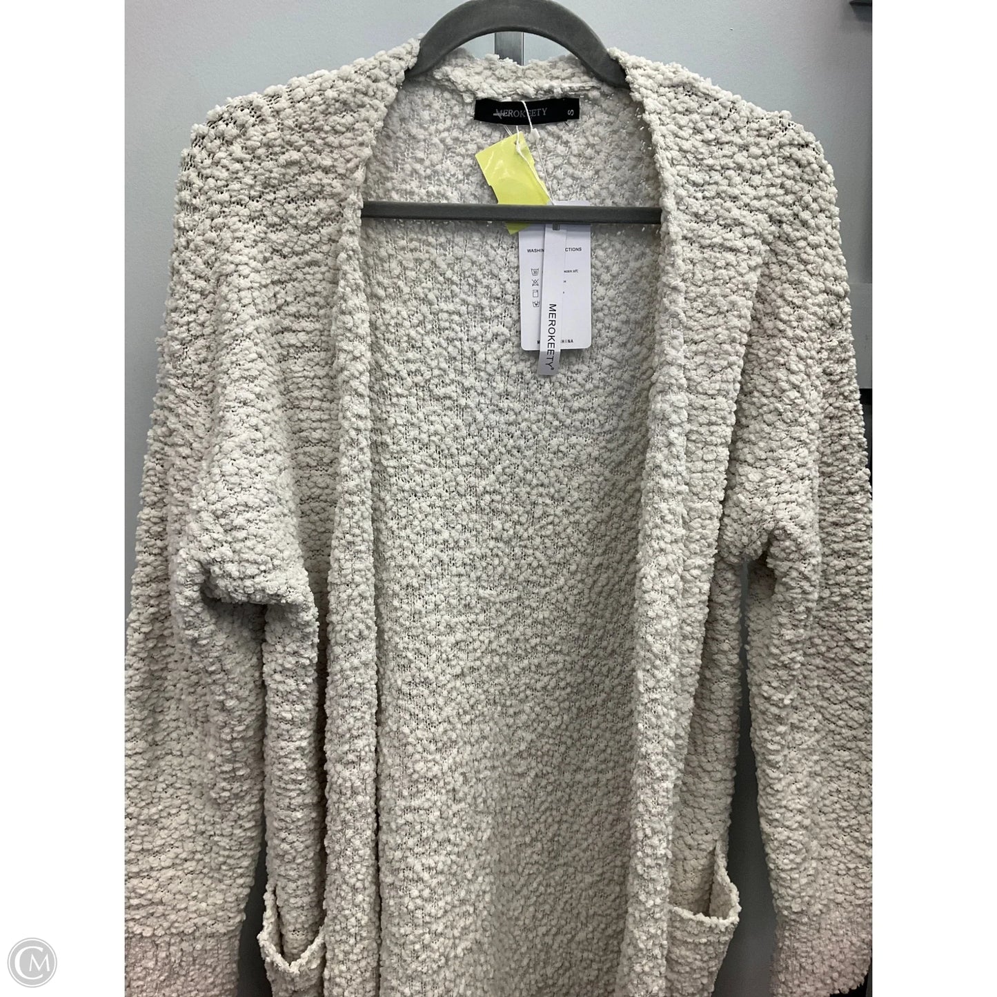 Sweater Cardigan By Cmc In Cream, Size: S