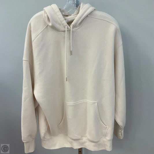 Sweatshirt Hoodie By Aerie In Cream, Size: M