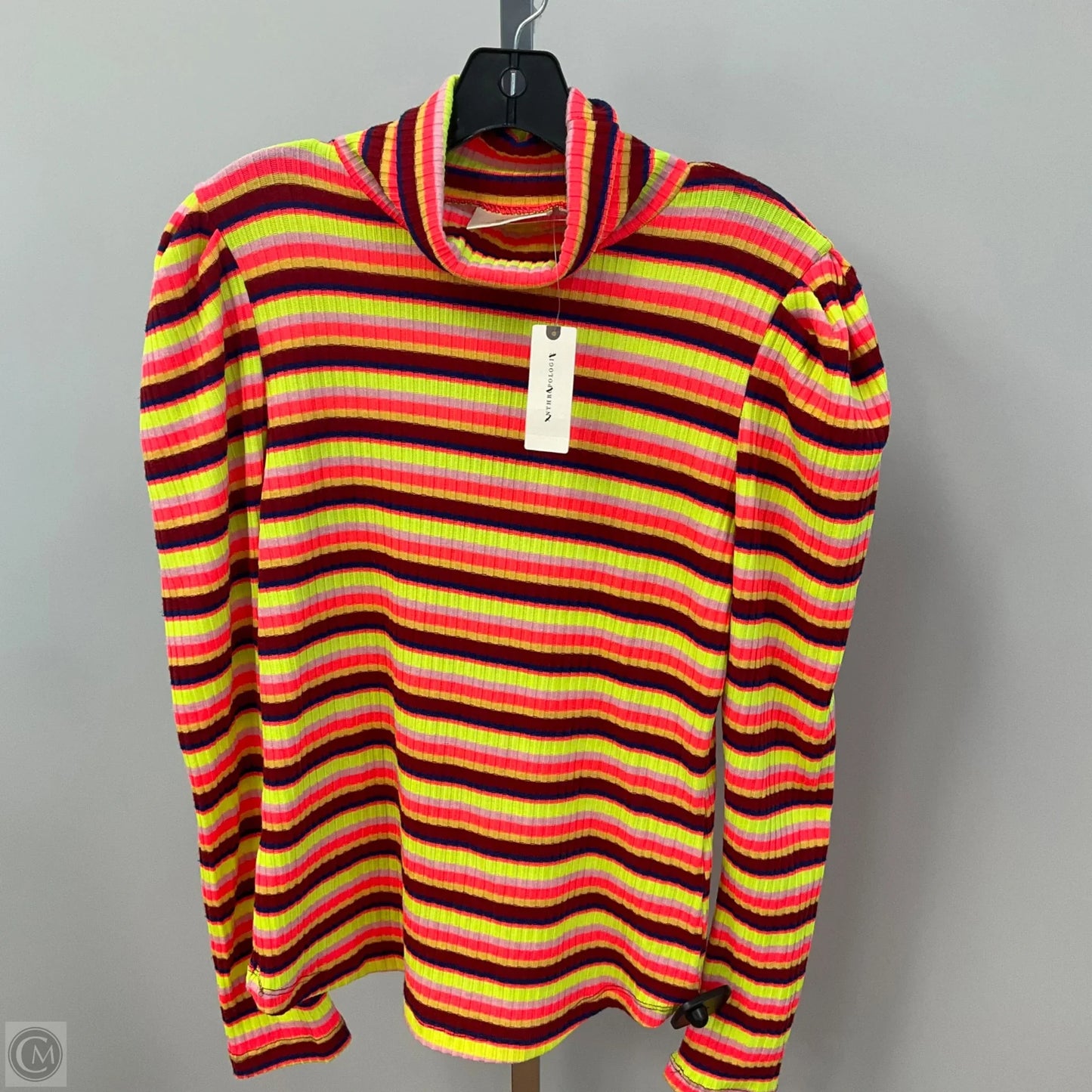 Top Long Sleeve By Maeve In Striped Pattern, Size: Xl