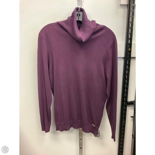 Sweater By Calvin Klein In Purple, Size: L