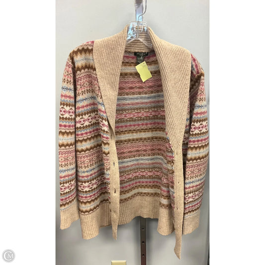 Sweater Cardigan By Eddie Bauer In Tan, Size: Xxl