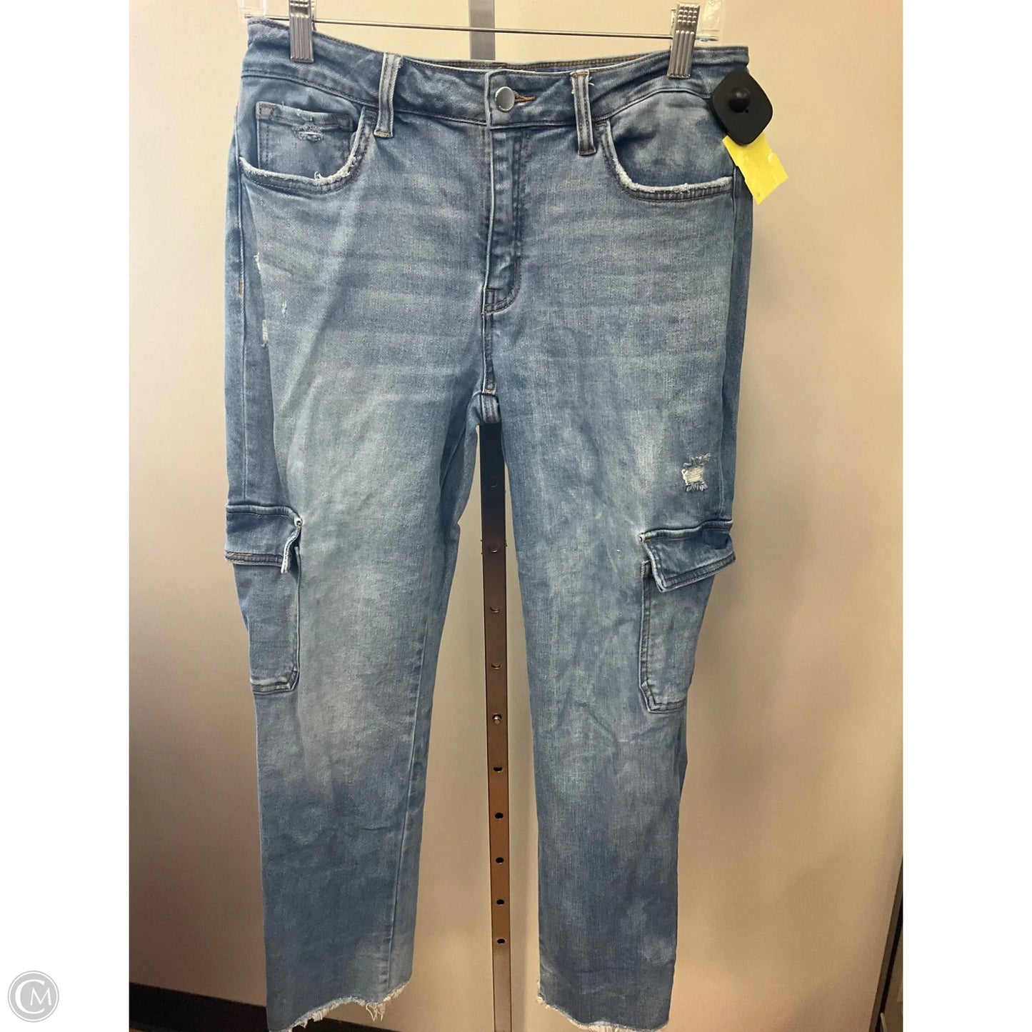 Jeans Cropped By Flying Monkey In Blue Denim, Size: 8